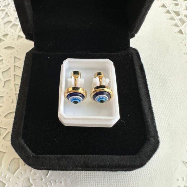 68 - Evil Eye Bead Earrings