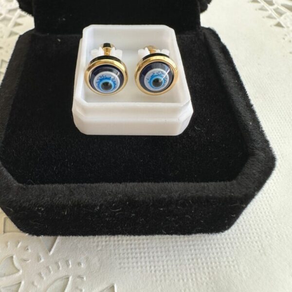 68 - Evil Eye Bead Earrings